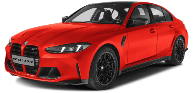 G80 BMW M3 No Background Ferrari Red Royal Auto Center & Collision